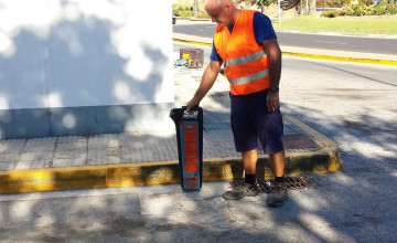 Localizador trazador de tuberías enterradas y arquetas ocultas